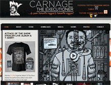 Tablet Screenshot of carnagetheexecutioner.com